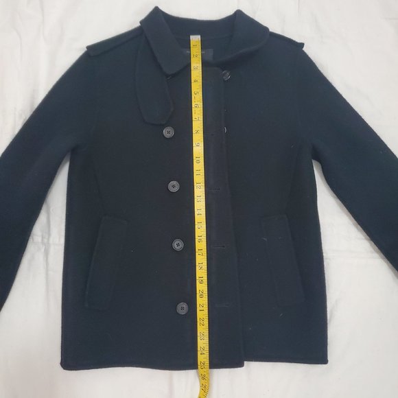 Marc Jacobs Classic Black Wool Peacoat - Picture 3 of 7